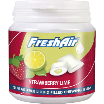 CHEWING GUM STRAWB/LIME