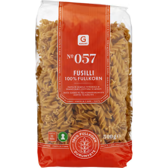 FUSILLI FULLKORN PASTA